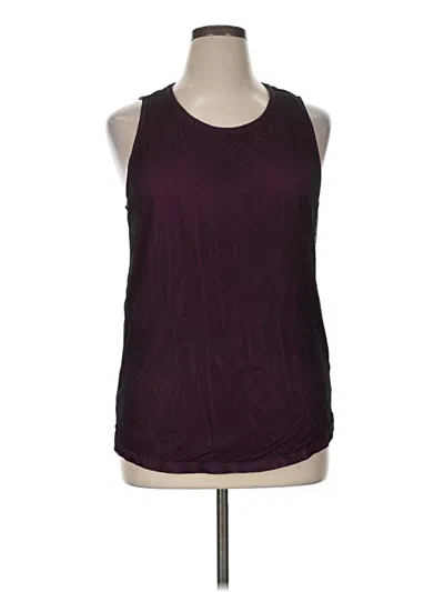 Pre-owned Calvin Klein Sleeveless T-shirt In Burgundy