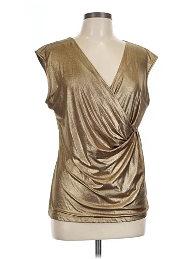 Pre-owned Calvin Klein Sleeveless T-shirt In Gold
