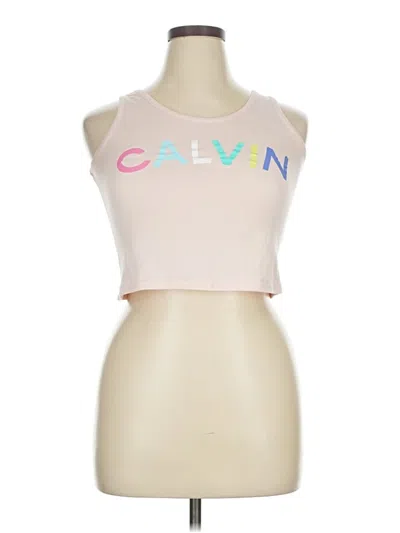 Pre-owned Calvin Klein Sleeveless T-shirt In Pink