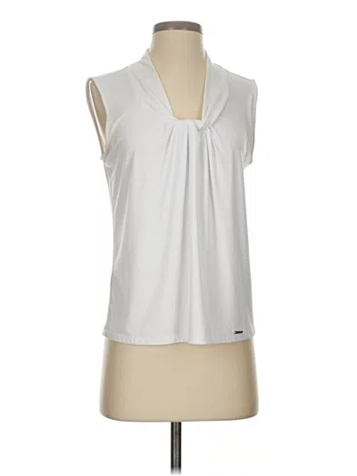 Pre-owned Calvin Klein Sleeveless T-shirt In White