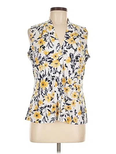 Pre-owned Calvin Klein Sleeveless T-shirt In Yellow