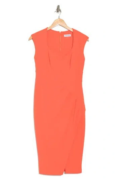 Calvin Klein Sleeveless Tulip Hem Sheath Dress