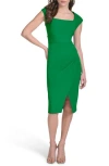 Calvin Klein Sleeveless Tulip Hem Sheath Dress In Green