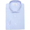 Calvin Klein Slim Fit All-season Stretch Cotton Dress Shirt In Blue