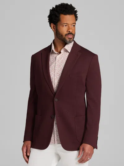 Calvin Klein Slim Fit Blazer Burgundy - Size: 38 Regular In Red