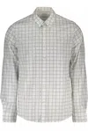 Calvin Klein Slim Fit Italian Collar White Shirt In White