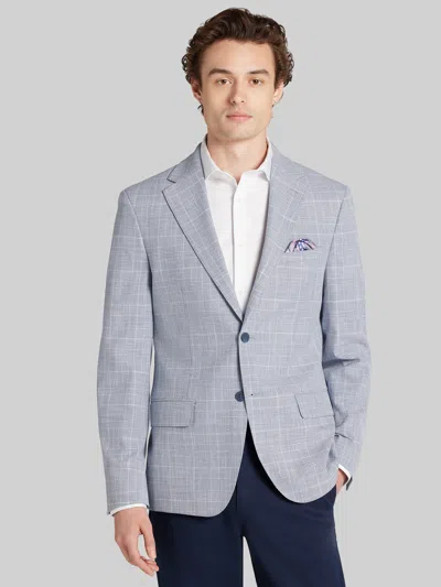 Calvin Klein Slim Fit Plaid Sport Coat In Blue