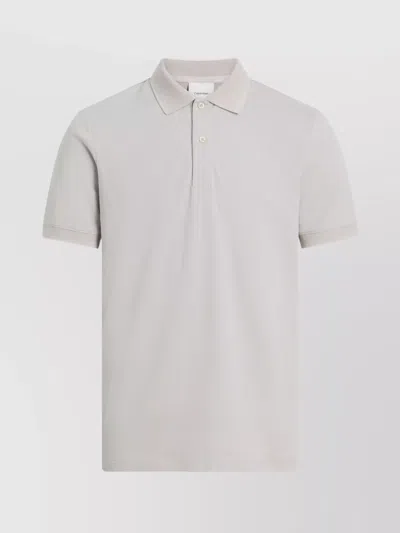 Calvin Klein Slim Fit Polo With Thermo Tech Pique In Gray