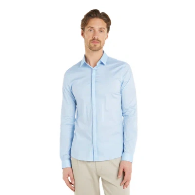 Calvin Klein Slim-fit Shirt In Blue