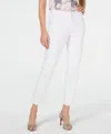 Calvin Klein Slim Flat-front Pants In White In White