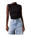 Calvin Klein Slim Sleeveless Top In Black