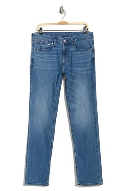 Calvin Klein Slim Straight Fit Jeans In Blue