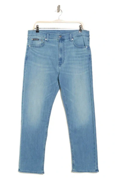 Calvin Klein Slim Straight Leg Jeans In Blue