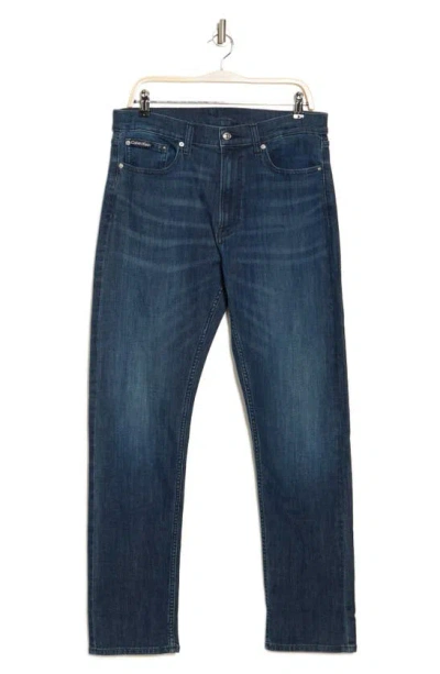 Calvin Klein Slim Straight Leg Jeans In Blue