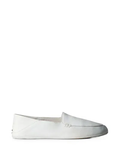 Calvin Klein Slip-on Leather Sneakers In White