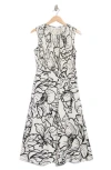 Calvin Klein Smock Top Midi Dress In White