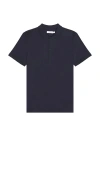 Calvin Klein Smooth Classic Solid Polo In Dark Sapphire