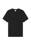 Calvin Klein Smooth Cotton Monogram Logo T-shirt In Black Beauty