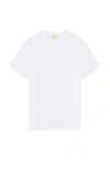 Calvin Klein Smooth Cotton Monogram Logo T-shirt In Brilliant White