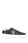 Calvin Klein Black Polyester Sneaker In Black