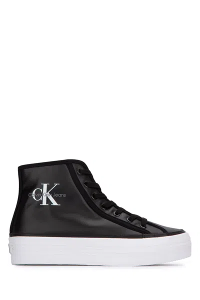 Calvin Klein High-top Sneakers Platform Sole In Black