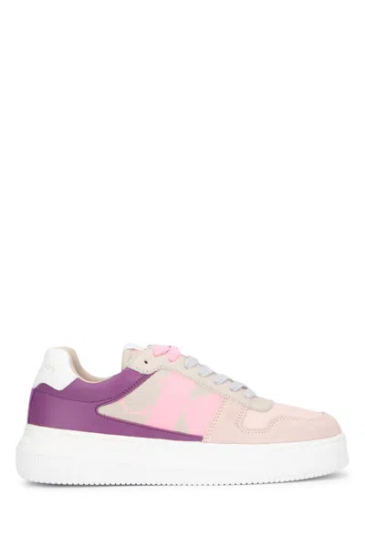 Calvin Klein Sneakers In Eggshellcottoncandypeachblush