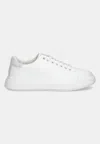 Calvin Klein Sneakers Lace Up Mono In Bianco