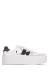 Calvin Klein Sneakers In Oystermushroompurpleblack