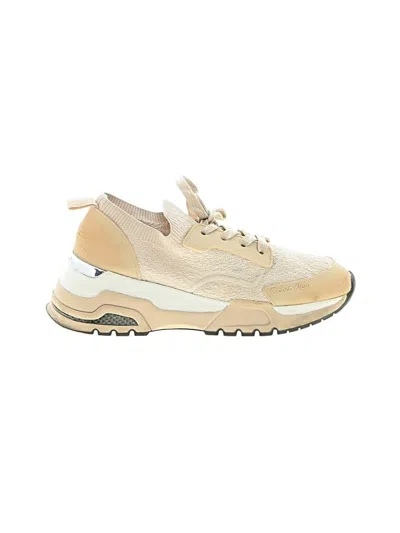 Pre-owned Calvin Klein Sneakers In Tan