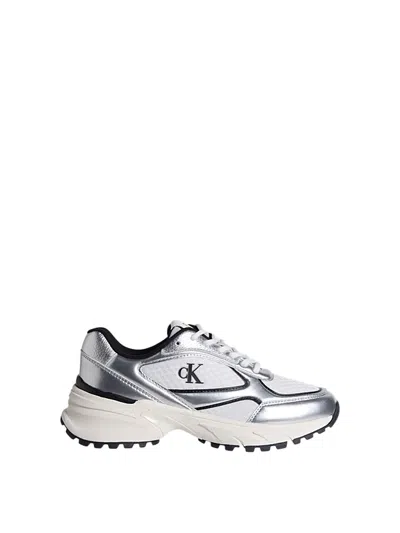 Calvin Klein Sneakers White In Pink