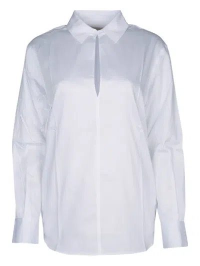 Calvin Klein Soft-cotton Blouse In Brilliantwhite