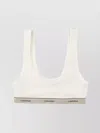 Calvin Klein Soft Cotton Bralette Scoop Neck In White