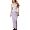 Calvin Klein Women's Ribbed Monogram Logo Sweater Maxi Skirt In Purple
