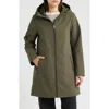 Calvin Klein Soft Shell Parka In Green