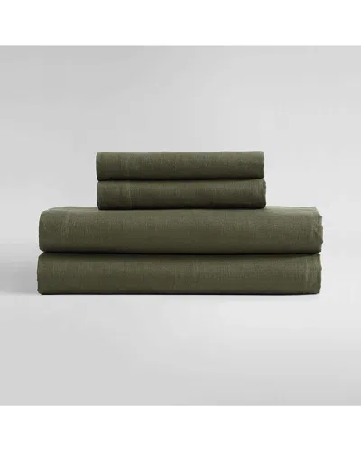 Calvin Klein Soho Cotton Sheet Set In Green