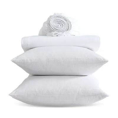 Calvin Klein Soho Washed Texture Cotton Sheet Set, Queen In White