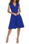 Calvin Klein Petite Sleeveless Midi Dress In Regatta