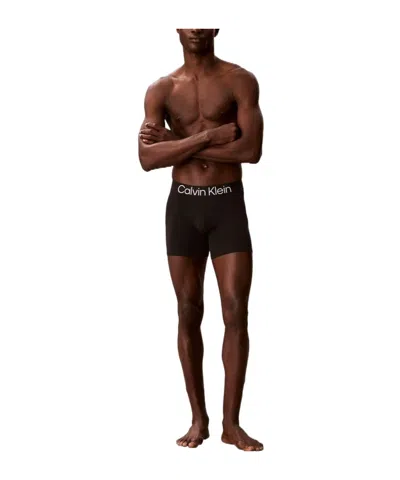 Calvin Klein Solid Color Single Boxer In Black
