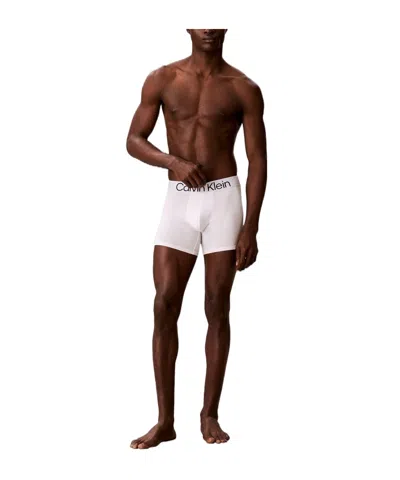 Calvin Klein Solid Color Single Boxer In White