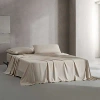 Calvin Klein Solid Cotton Blend 4 Piece Sheet Set, King In Beige