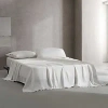 Calvin Klein Solid Cotton Blend 4 Piece Sheet Set, King In White