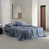 Calvin Klein Organic Earth Cotton Sateen Sheet Set In Light Blue