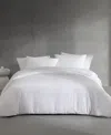 Calvin Klein Solid Puckered Grid 3-pc. Duvet Cover Set, Queen