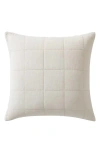 Calvin Klein Solid Quilted Cotton Gauze Pillow Sham In Neutral
