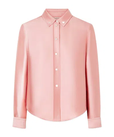 Calvin Klein Sophie Satin Shirt In Pink