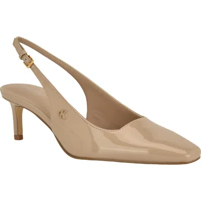 Calvin Klein Sorena Slingback Kitten Heel Pump In Multi