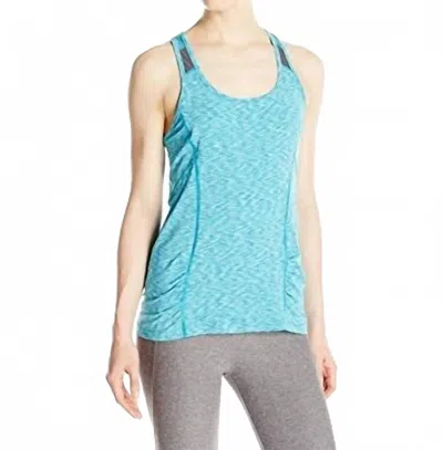 Calvin Klein Space Dyed Racerback Tank Top In Blue Sea In Transparent