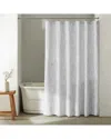 Calvin Klein Speckled Waffle Cotton Blend Shower Curtain