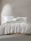 Calvin Klein Speckled Waffle Cotton Waffle Duvet Cover Set In Neutral