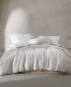 Calvin Klein Speckled Waffle Duvet Cover Sets In Ivory,black